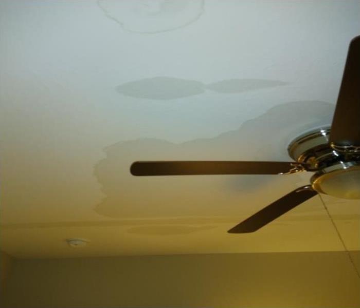 Water stains on ceiling of residential home